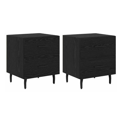 Bedside Cabinet 40x35x47,5 cm Engineered Wood Black oak