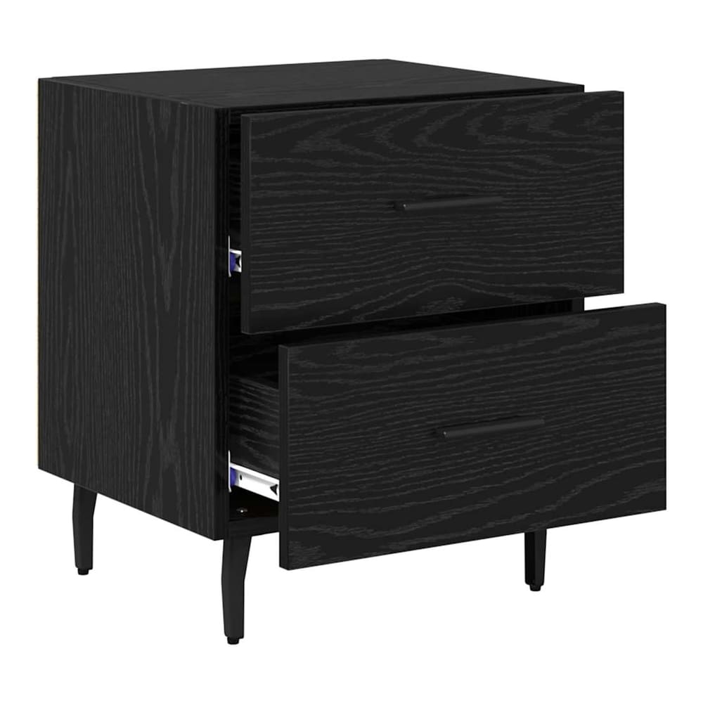 Bedside Cabinet 40x35x47,5 cm Engineered Wood Black oak