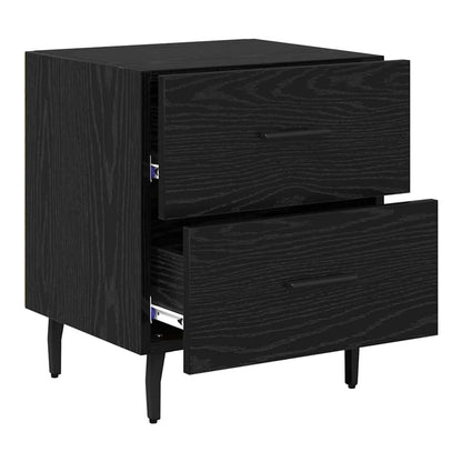 Bedside Cabinet 40x35x47,5 cm Engineered Wood Black oak