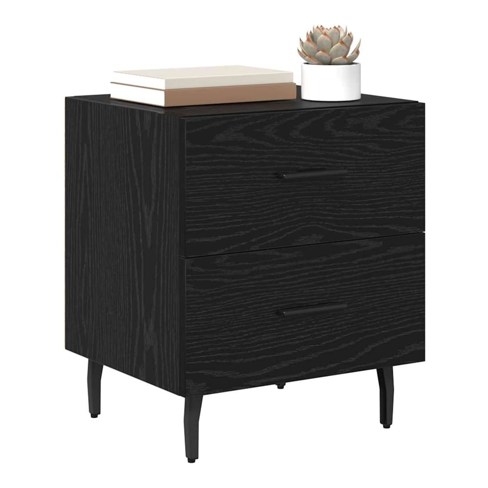Bedside Cabinet 40x35x47,5 cm Engineered Wood Black oak