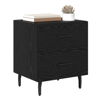 Bedside Cabinet 40x35x47,5 cm Engineered Wood Black oak