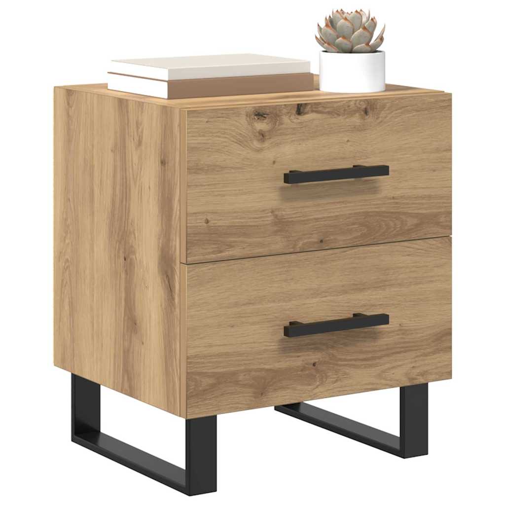 vidaXL Bedside Cabinet Artisan Oak 40 x 35 x 47.5 cm Engineered Wood 3