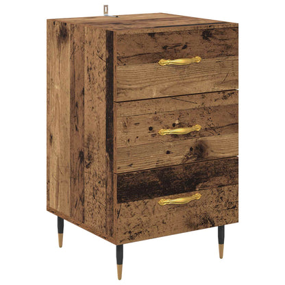 vidaXL Bedside Cabinet Old Wood 40 x 40 x 66 cm Engineered Wood 2