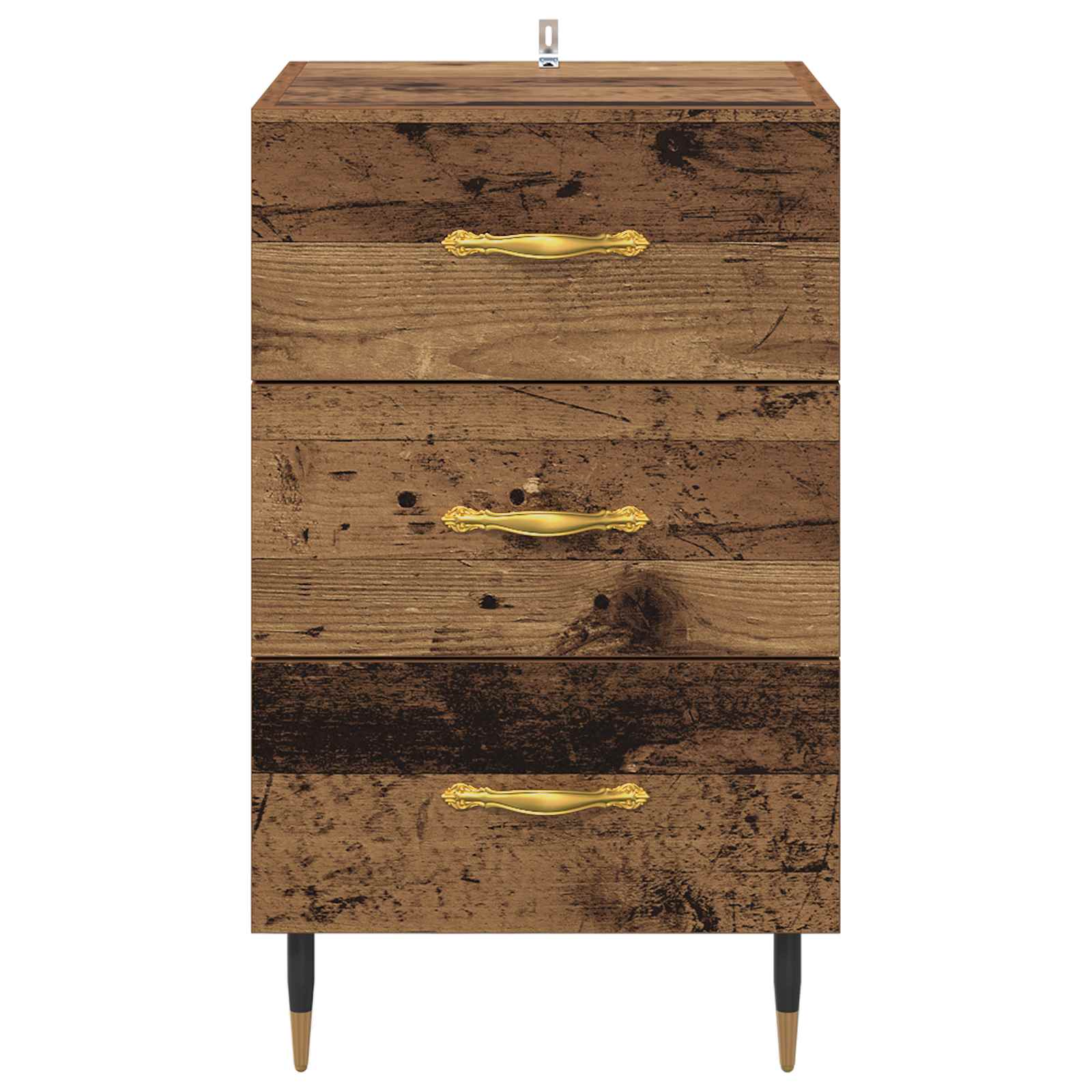 vidaXL Bedside Cabinet Old Wood 40 x 40 x 66 cm Engineered Wood 6