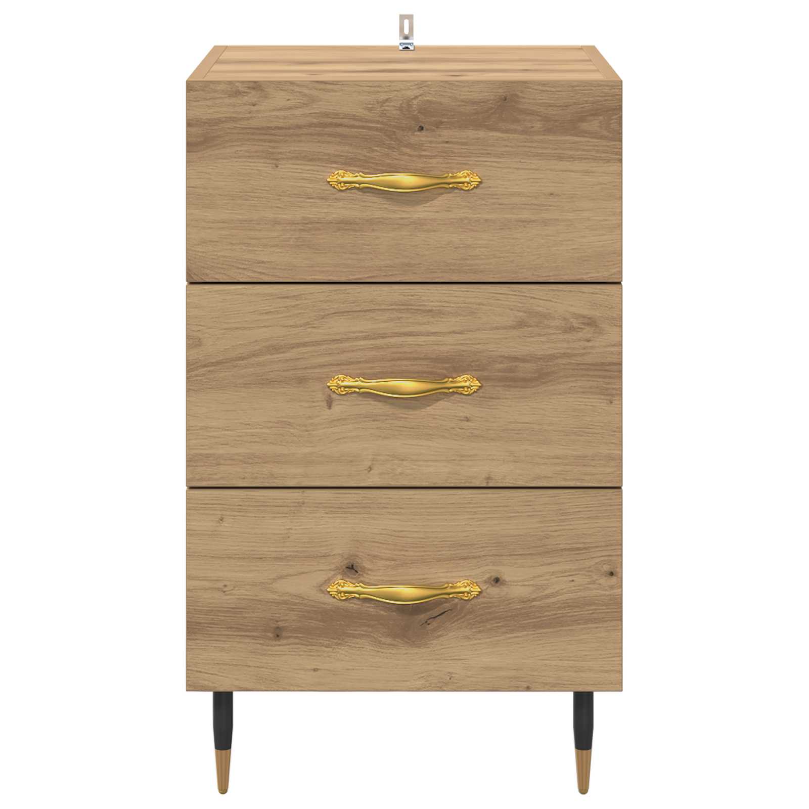 vidaXL Bedside Cabinet Artisan Oak 40 x 40 x 66 cm Engineered Wood 6