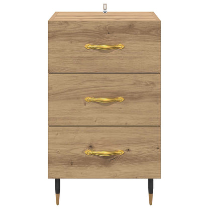 vidaXL Bedside Cabinet Artisan Oak 40 x 40 x 66 cm Engineered Wood 6