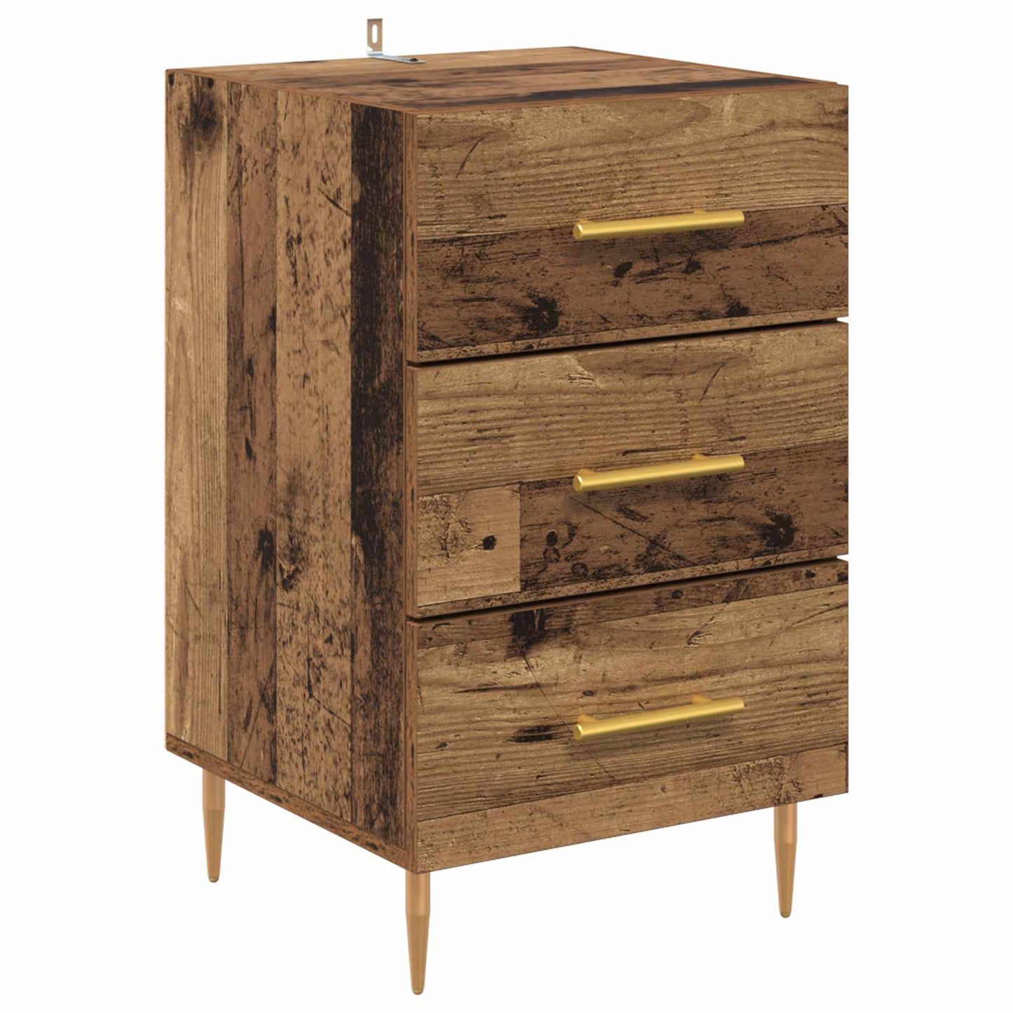 vidaXL Bedside Cabinet Old Wood 40 x 40 x 66 cm Engineered Wood 2