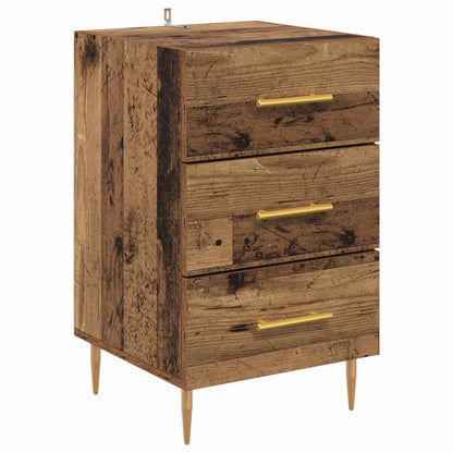 vidaXL Bedside Cabinet Old Wood 40 x 40 x 66 cm Engineered Wood 2