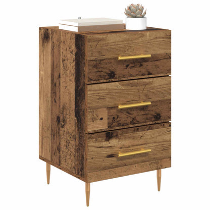 vidaXL Bedside Cabinet Old Wood 40 x 40 x 66 cm Engineered Wood 3