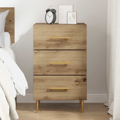 vidaXL Bedside Cabinet Artisan Oak 40 x 40 x 66 cm Engineered Wood 4