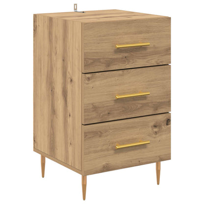vidaXL Bedside Cabinet Artisan Oak 40 x 40 x 66 cm Engineered Wood 2