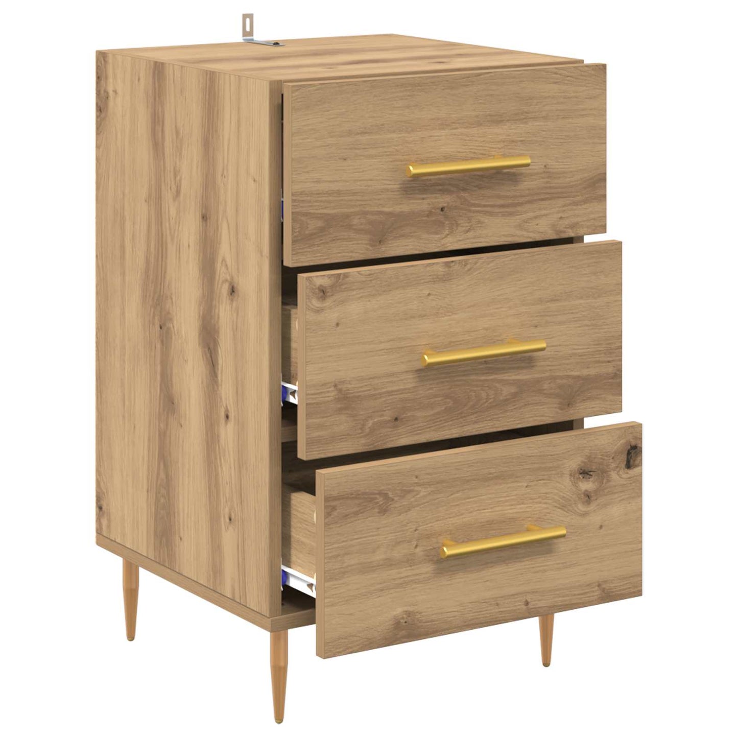 vidaXL Bedside Cabinet Artisan Oak 40 x 40 x 66 cm Engineered Wood 5