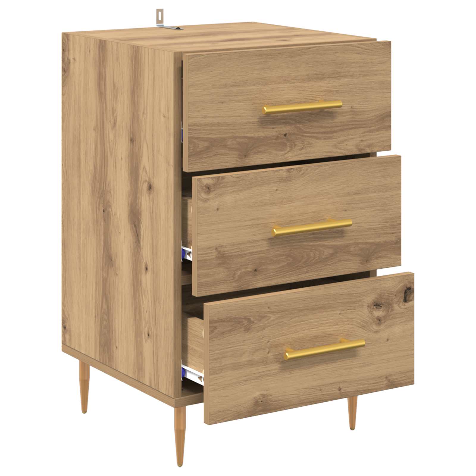 vidaXL Bedside Cabinet Artisan Oak 40 x 40 x 66 cm Engineered Wood 5