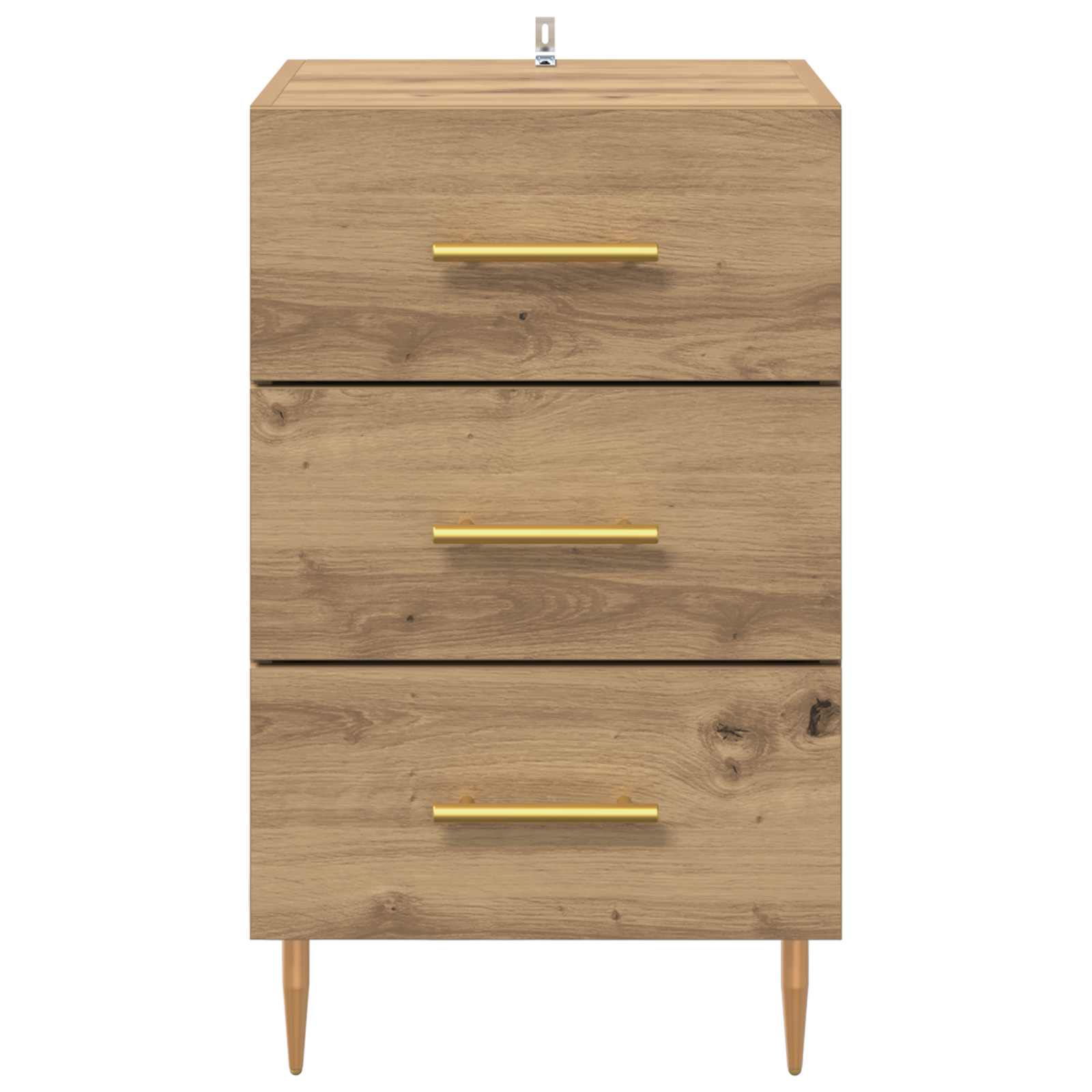 vidaXL Bedside Cabinet Artisan Oak 40 x 40 x 66 cm Engineered Wood 6