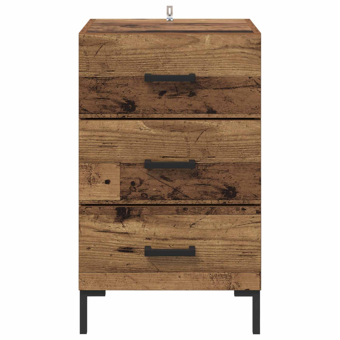 vidaXL Bedside Cabinet Old Wood 40 x 40 x 66 cm Engineered Wood 6