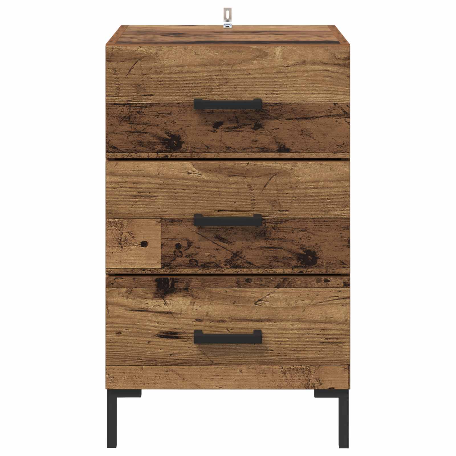 vidaXL Bedside Cabinet Old Wood 40 x 40 x 66 cm Engineered Wood 6