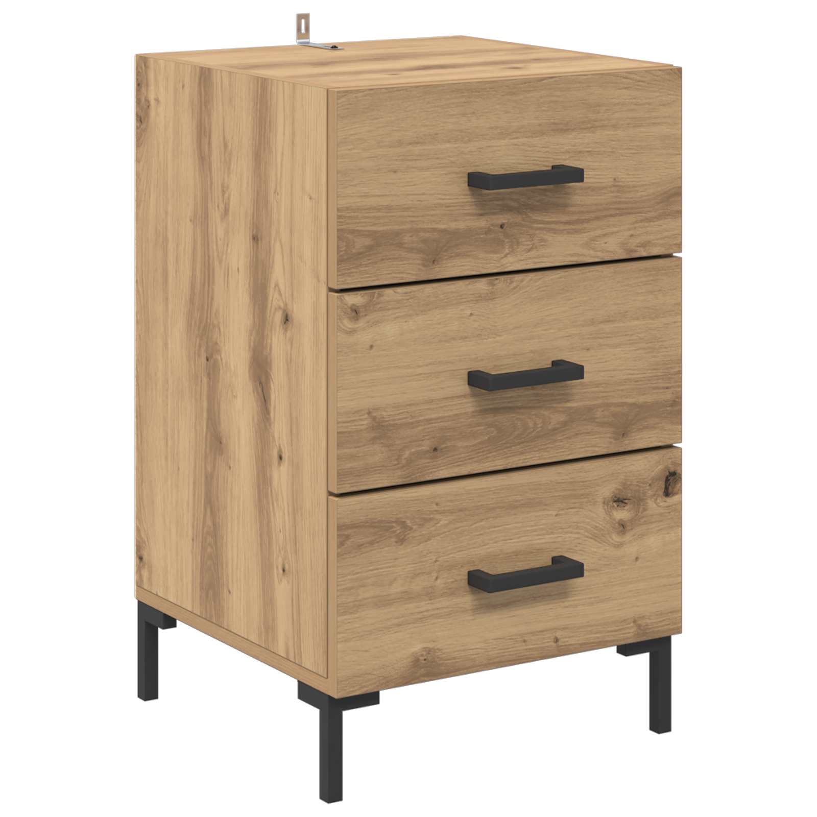vidaXL Bedside Cabinet Artisan Oak 40 x 40 x 66 cm Engineered Wood 2