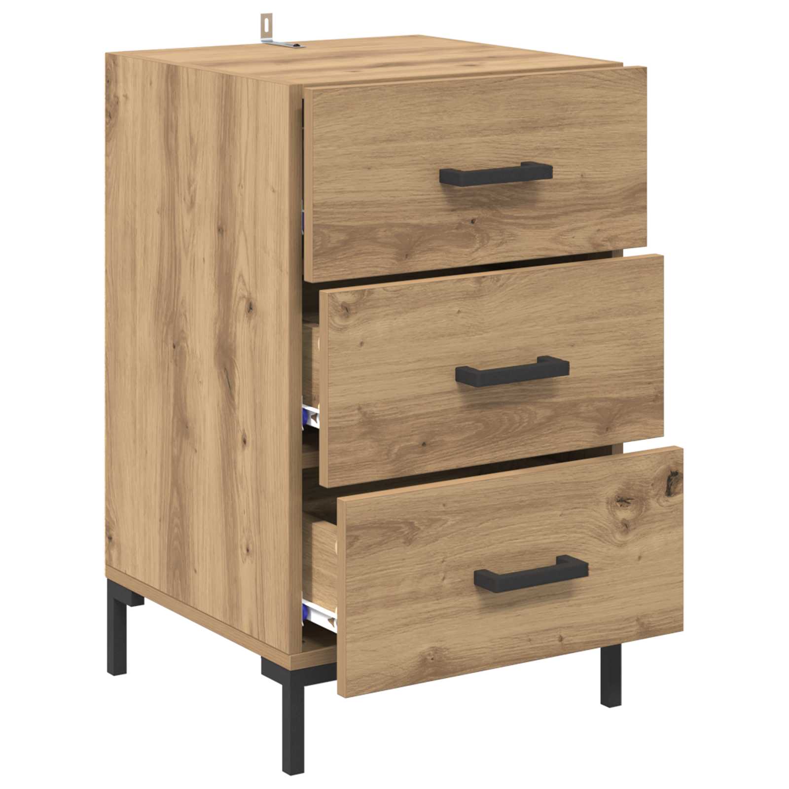 vidaXL Bedside Cabinet Artisan Oak 40 x 40 x 66 cm Engineered Wood 5