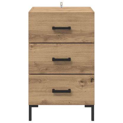vidaXL Bedside Cabinet Artisan Oak 40 x 40 x 66 cm Engineered Wood 6