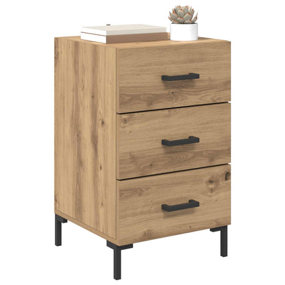 vidaXL Bedside Cabinet Artisan Oak 40 x 40 x 66 cm Engineered Wood 3