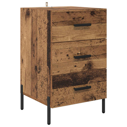 vidaXL Bedside Cabinet Old Wood 40 x 40 x 66 cm Engineered Wood 2