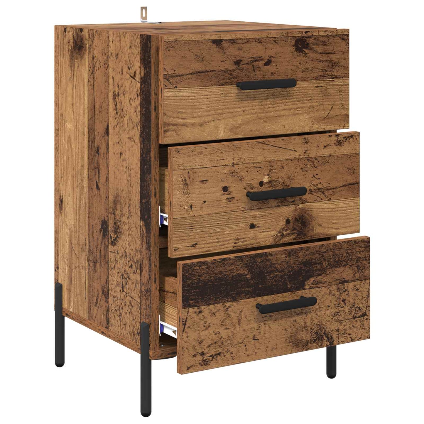 vidaXL Bedside Cabinet Old Wood 40 x 40 x 66 cm Engineered Wood 5