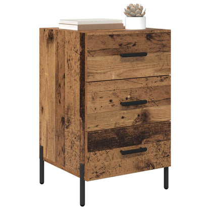 vidaXL Bedside Cabinet Old Wood 40 x 40 x 66 cm Engineered Wood 3