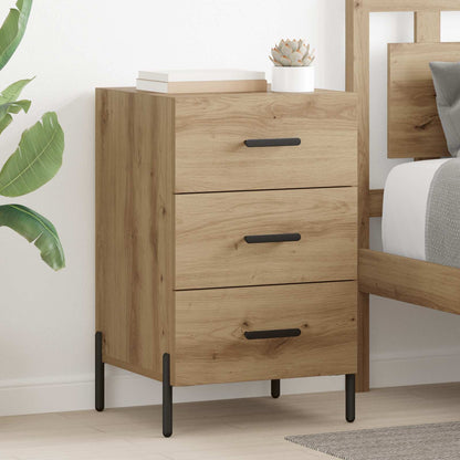 vidaXL Bedside Cabinet Artisan Oak 40 x 40 x 66 cm Engineered Wood 1