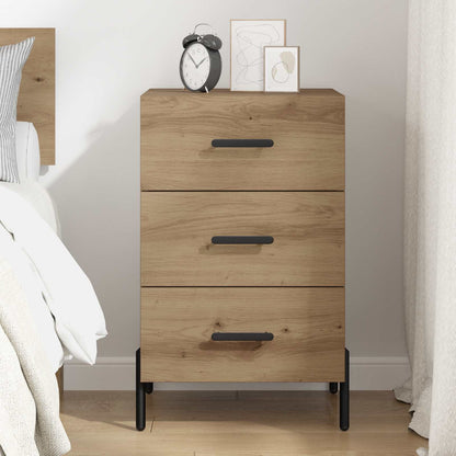 vidaXL Bedside Cabinet Artisan Oak 40 x 40 x 66 cm Engineered Wood 4