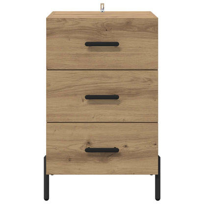 vidaXL Bedside Cabinet Artisan Oak 40 x 40 x 66 cm Engineered Wood 6