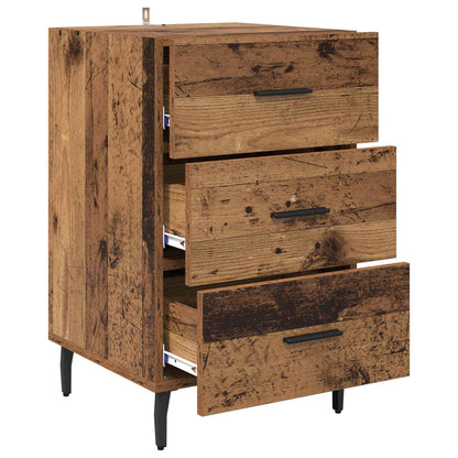 vidaXL Bedside Cabinet Old Wood 40 x 40 x 66 cm Engineered Wood 5