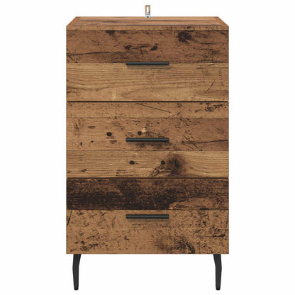 vidaXL Bedside Cabinet Old Wood 40 x 40 x 66 cm Engineered Wood 6