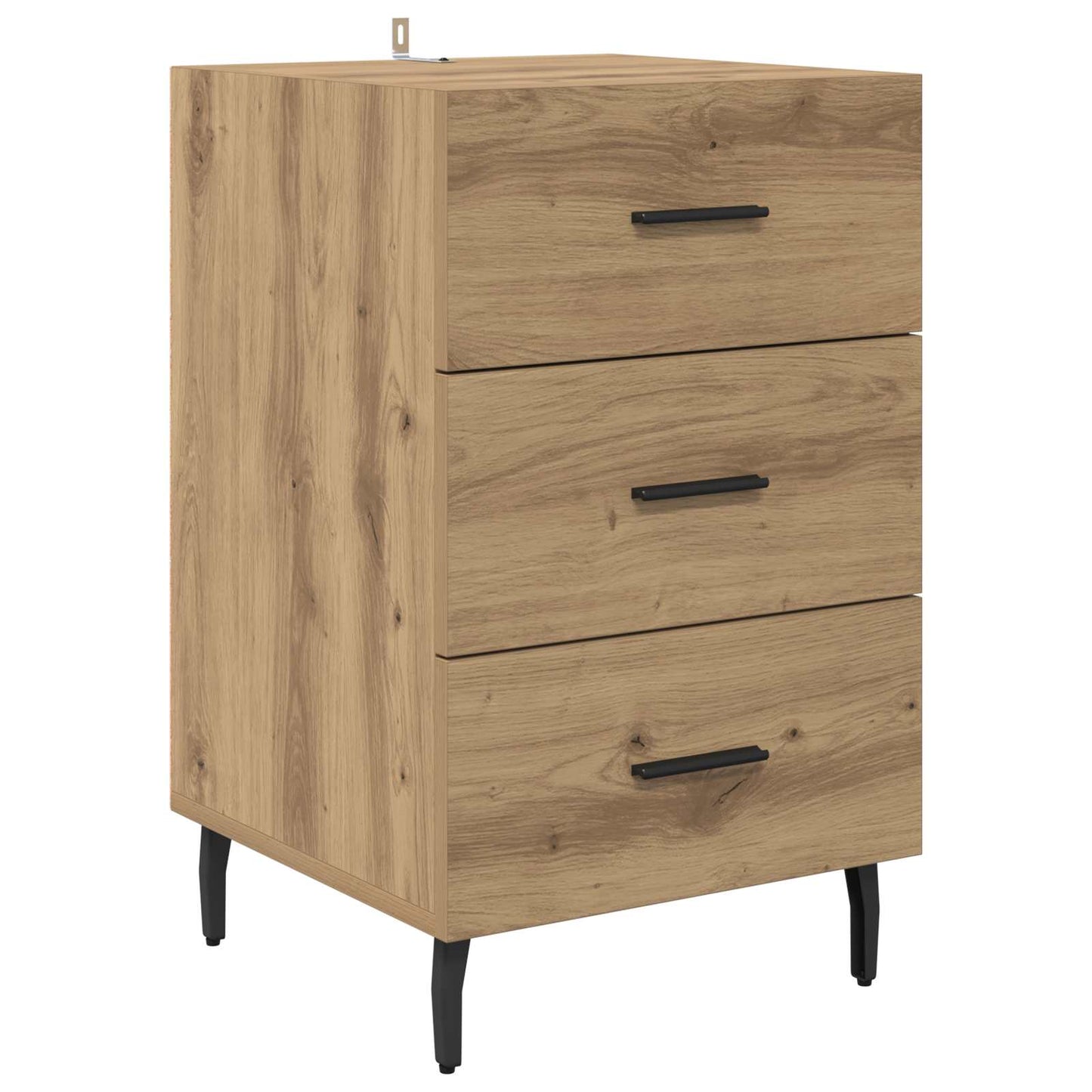 vidaXL Bedside Cabinet Artisan Oak 40 x 40 x 66 cm Engineered Wood 2