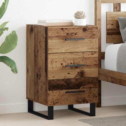 vidaXL Bedside Cabinet Old Wood 40 x 40 x 66 cm Engineered Wood 1