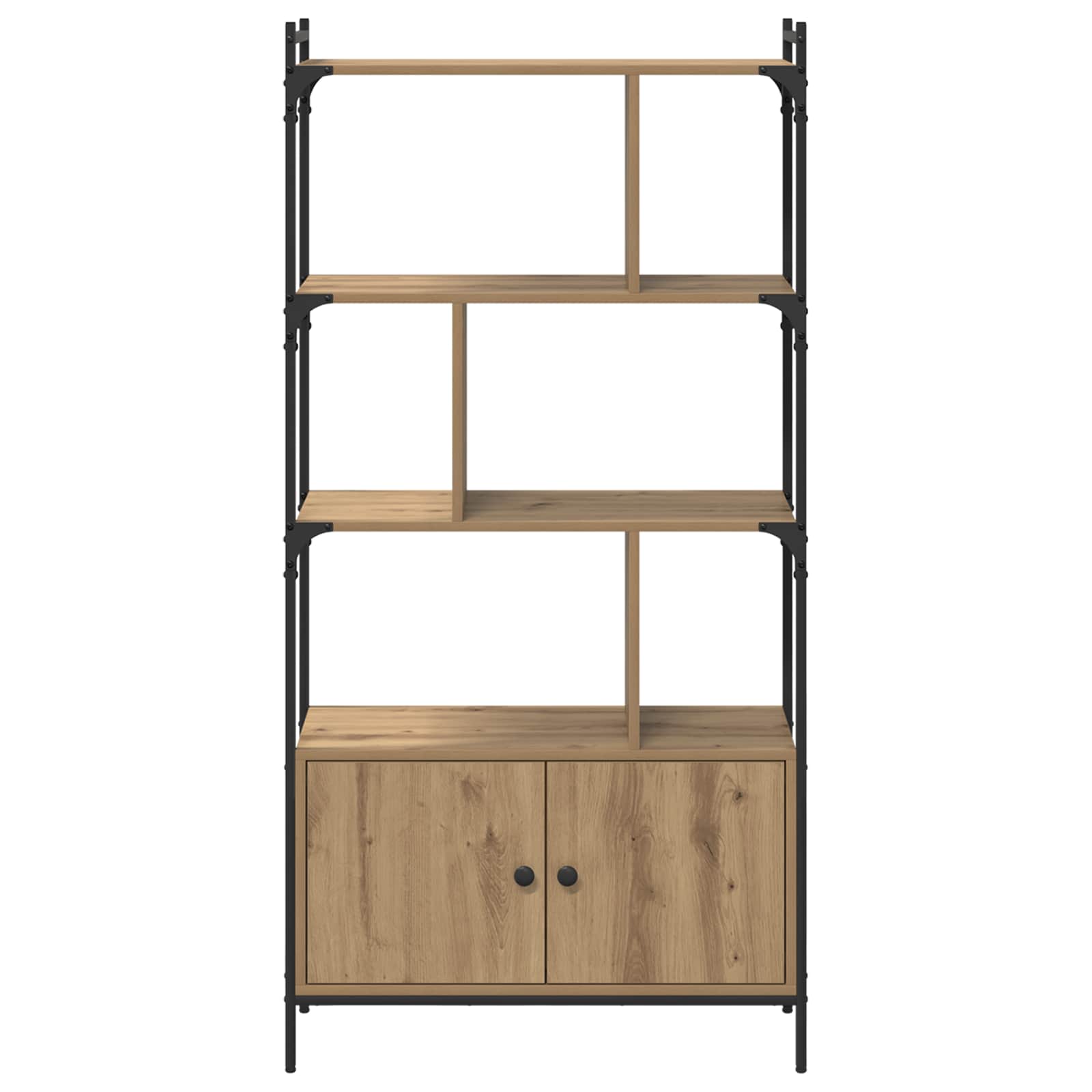 vidaXL Bookcase 6-Tier 76.5 x 30 x 154.5 cm Engineered Wood 6