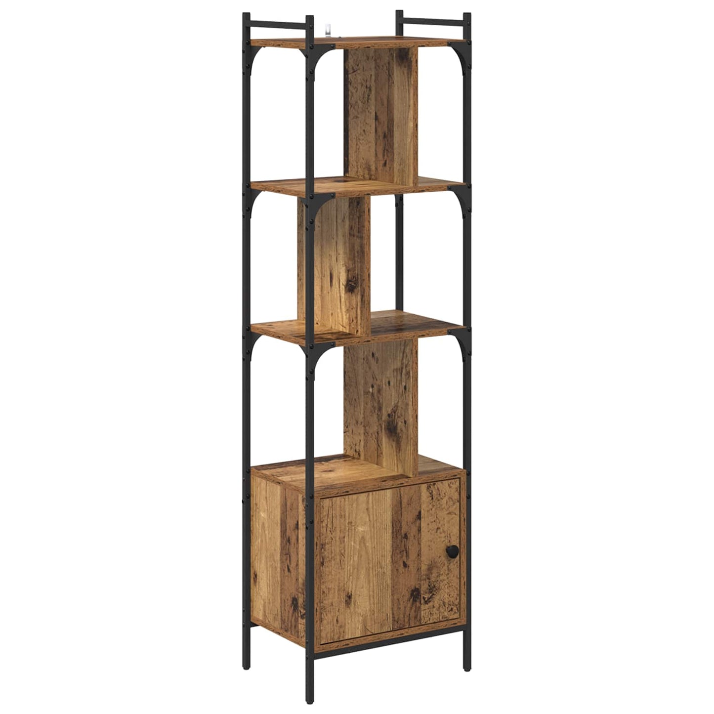 vidaXL Bookcase 6-Tier 44.5 x 30 x 154.5 cm Engineered Wood Old Wood 2