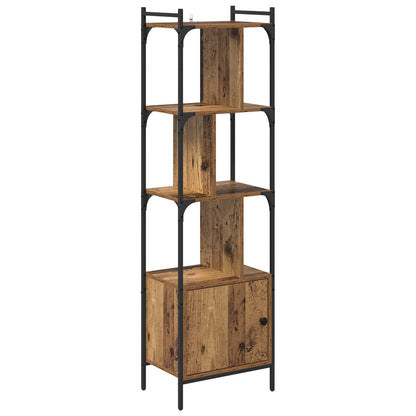 vidaXL Bookcase 6-Tier 44.5 x 30 x 154.5 cm Engineered Wood Old Wood 2