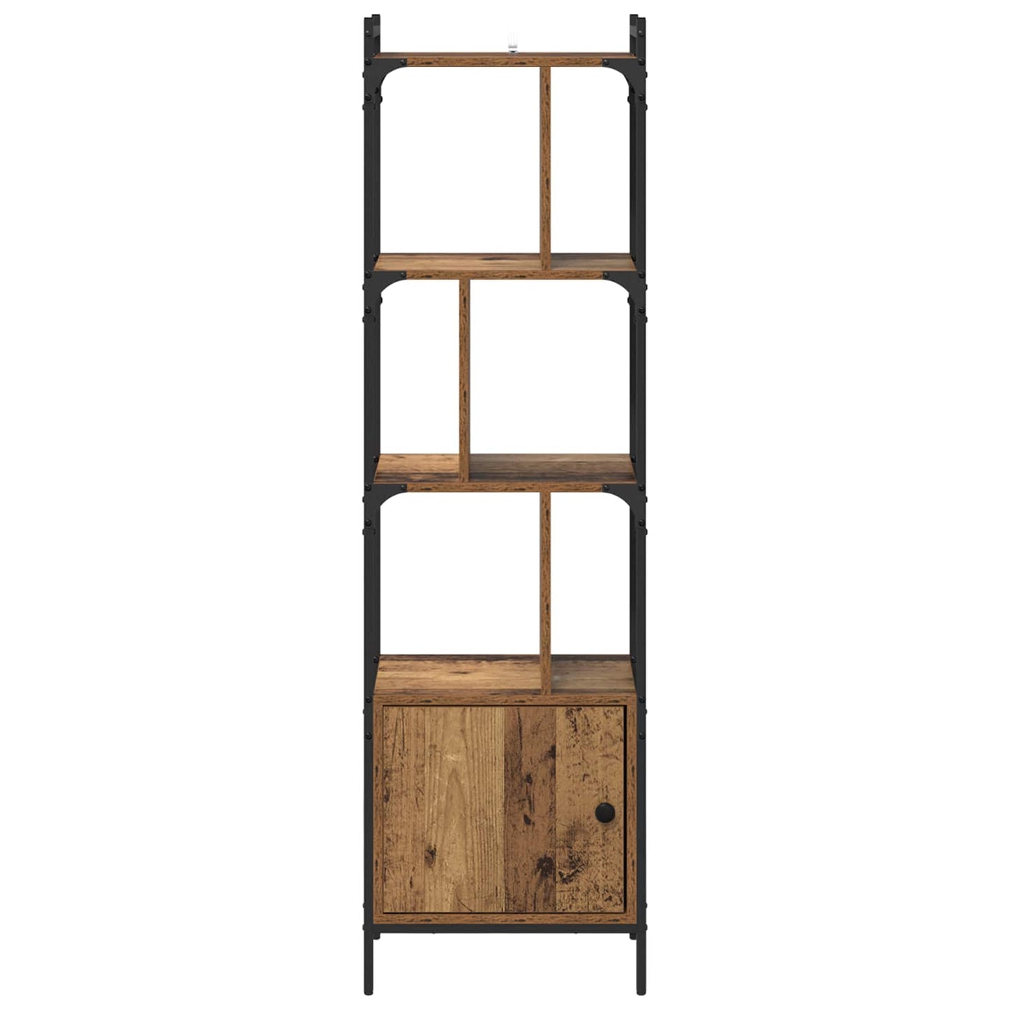 vidaXL Bookcase 6-Tier 44.5 x 30 x 154.5 cm Engineered Wood Old Wood 6