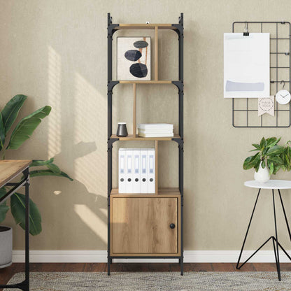 vidaXL Bookcase 6-Tier 44.5 x 30 x 154.5 cm Engineered Wood 4