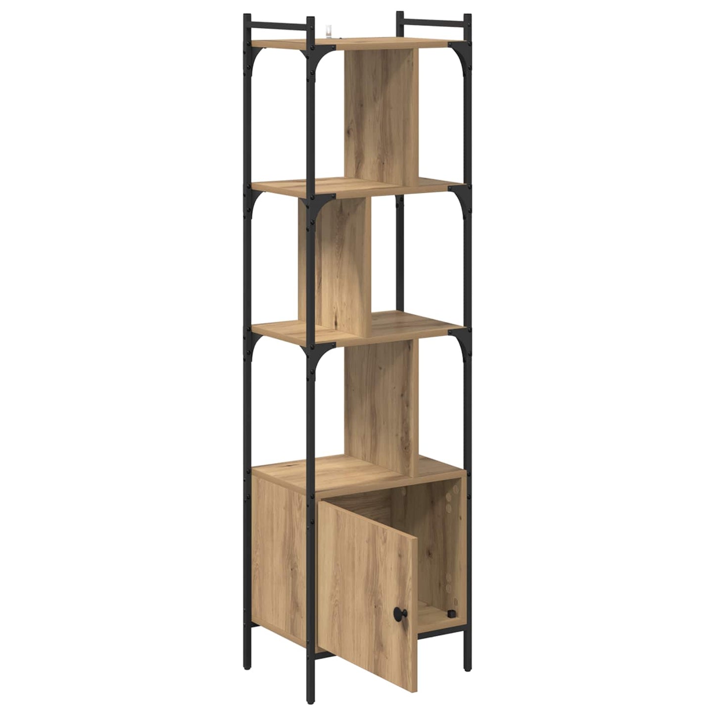 vidaXL Bookcase 6-Tier 44.5 x 30 x 154.5 cm Engineered Wood 5