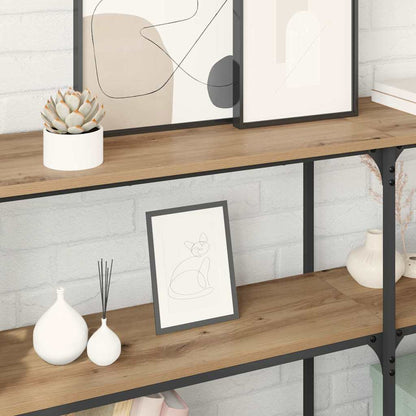 vidaXL Console Table Artisan Oak 150 x 29 x 75 cm 4