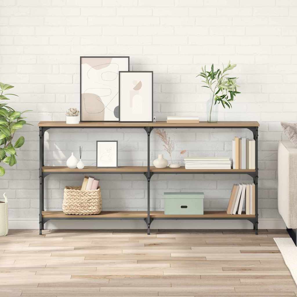 vidaXL Console Table Artisan Oak 150 x 29 x 75 cm 1