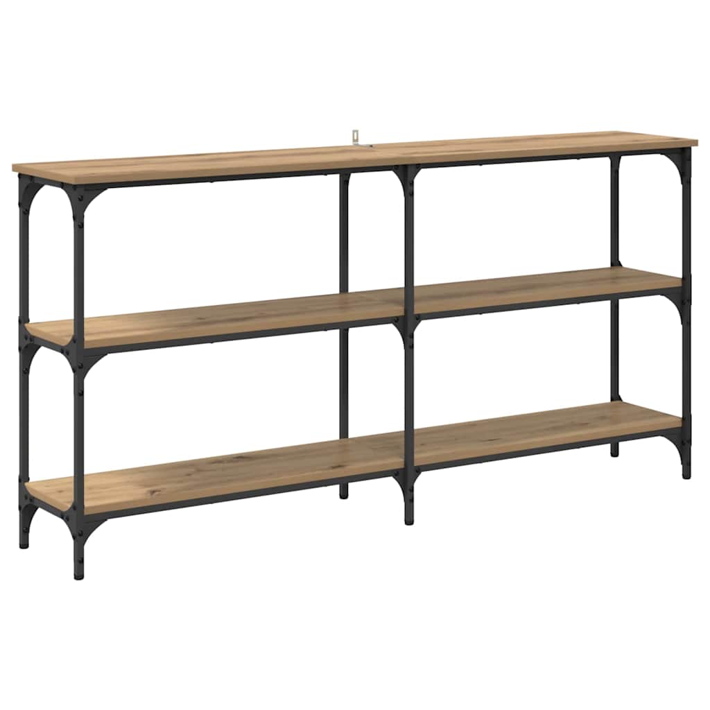 vidaXL Console Table Artisan Oak 150 x 29 x 75 cm 2