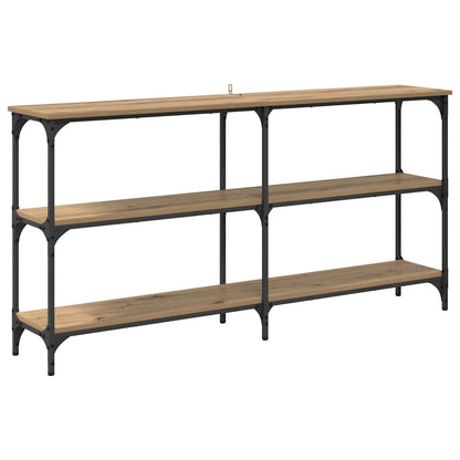 vidaXL Console Table Artisan Oak 150 x 29 x 75 cm 2