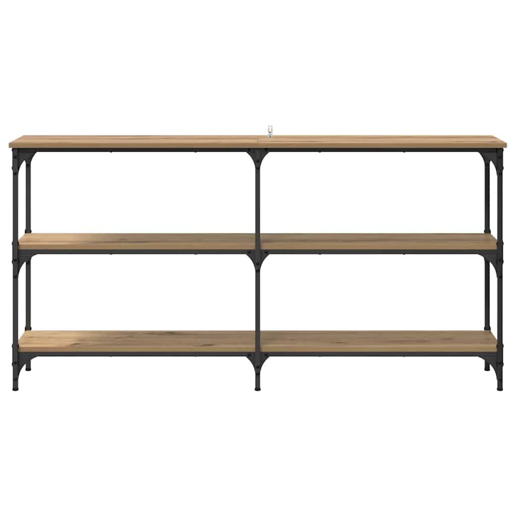 vidaXL Console Table Artisan Oak 150 x 29 x 75 cm 5