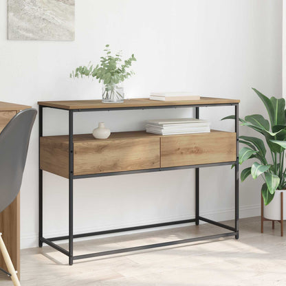 vidaXL Console Table Artisan Oak 100 x 40 x 75 cm Engineered Wood 1