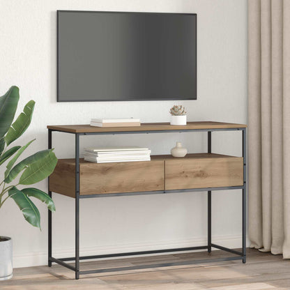 vidaXL Console Table Artisan Oak 100 x 40 x 75 cm Engineered Wood 4