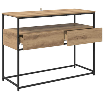 vidaXL Console Table Artisan Oak 100 x 40 x 75 cm Engineered Wood 5
