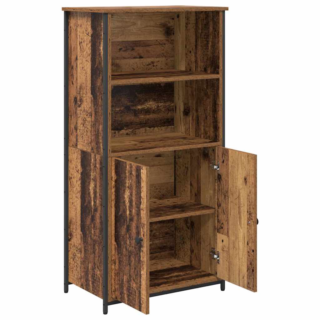 vidaXL Highboard Old Wood 62 x 36 x 121.5 cm Engineered Wood 5