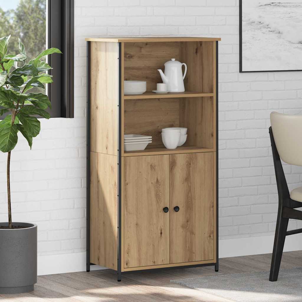 vidaXL Highboard Artisan Oak 62 x 36 x 121.5 cm Engineered Wood 1
